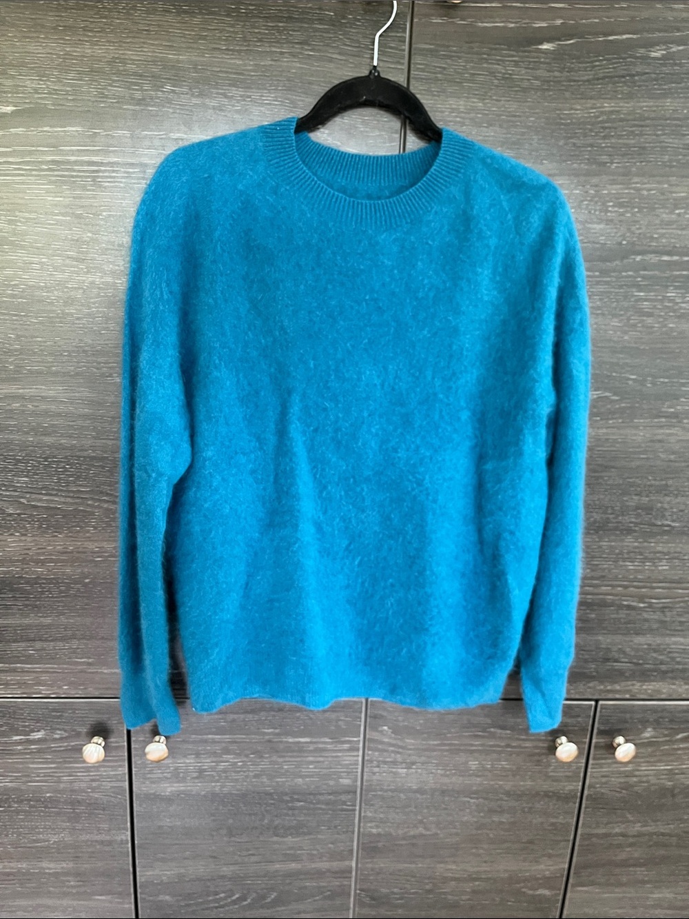 NWOT Wool & Cashmere Teal Sweater L
